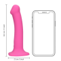Vibratore vaginale in silicone con ventosa fallo vibrante ricaricabile