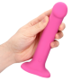 Vibratore vaginale in silicone con ventosa fallo vibrante ricaricabile