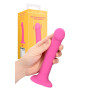 Vibratore vaginale in silicone con ventosa fallo vibrante ricaricabile