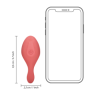Vibratore per slip portatile in silicone con telecomando stimolatore clitoride ricaricabile
