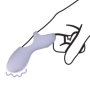 Vibratore Finger indossabile in silicone stimolatore punto-g ricaricabile