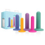 Set falli stimolatori vaginali in silicone con ventosa sextoys per lei