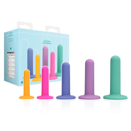 Set falli stimolatori vaginali in silicone con ventosa sextoys per lei