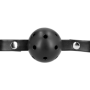 Costrittivo bondage museruola con morso gag ball rimovibile fetish regolabile giochi di ruolo