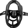 Costrittivo bondage museruola con morso gag ball rimovibile fetish regolabile giochi di ruolo