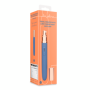 Vibratore da viaggio con scomparto lubrificante stimolatore vaginale clitoride ricaricabile in silicone