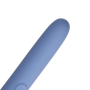 Vibratore da viaggio con scomparto lubrificante stimolatore vaginale clitoride ricaricabile in silicone