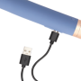 Vibratore da viaggio con scomparto lubrificante stimolatore vaginale clitoride ricaricabile in silicone