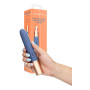 Vibratore da viaggio con scomparto lubrificante stimolatore vaginale clitoride ricaricabile in silicone