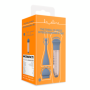 Vibratore con 3 pz intercambiabili ricaricabile stimolatore clitoride vaginale in silicone sextoys per lei