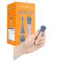 Vibratore con 3 pz intercambiabili ricaricabile stimolatore clitoride vaginale in silicone sextoys per lei