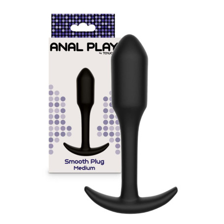 Plug anale liscio in silicone size Medium dilatatore anale butt plug