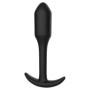 Plug anale dildo liscio nero dilatatore anale in silicone size large