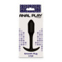 Plug anale dildo liscio nero dilatatore anale in silicone size large