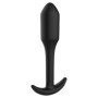 Plug anale dildo liscio nero dilatatore anale in silicone size large