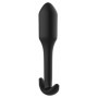 Plug anale dildo liscio nero dilatatore anale in silicone size large