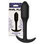 Plug anale dildo liscio nero dilatatore anale in silicone size large