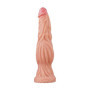 Dildo Monster Nature in silicone morbido con ventosa stimolatore vaginale