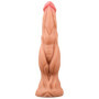 Dildo Monster Nature in silicone morbido con ventosa stimolatore vaginale