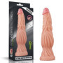 Dildo Monster Nature in silicone morbido con ventosa stimolatore vaginale