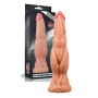 Dildo Monster Nature in silicone morbido con ventosa stimolatore vaginale