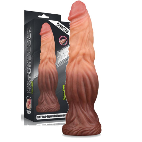 Dildo creature Nature doppio strato in silicone stimolatore fallo morbido vaginale