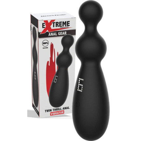 Vibratore anale in silicone ricaricabile plug vibrante liscio e morbido