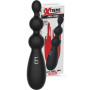 Dildo vibrante anale in silicone 3 sfere liscie vibranti ricaricabile