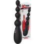 Dildo vibrante con sfere anali liscie in silicone ricaricabile stimolatore anale vibrante