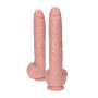 Dildo maxi con testicoli fallo realistico big con ventosa anale vaginale