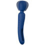 Vibratore 2 in 1 testa e lingua vibrante stimolatore vaginale anale in silicone morbido ricaricabile