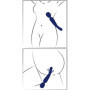 Vibratore 2 in 1 testa e lingua vibrante stimolatore vaginale anale in silicone morbido ricaricabile