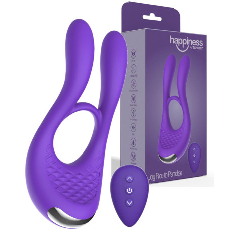 Anello fallico vibrante con telecomando stimolatore per pene con orecchie per stimolare il clitoride sextoys per coppie