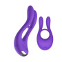 Anello fallico vibrante con telecomando stimolatore per pene con orecchie per stimolare il clitoride sextoys per coppie