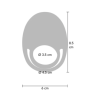C-ring vibrante in silicone stimolatore per coppie ricaricabile con telecomando