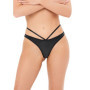 Slip in tessuto wetlook string black perizoma intimo donna sexy