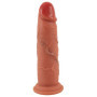 Dildo realistico dual density in silicone stimolatore vaginale anale morbido con ventosa