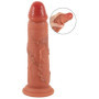 Dildo realistico dual density in silicone stimolatore vaginale anale morbido con ventosa