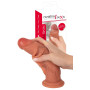 Dildo realistico dual density in silicone stimolatore vaginale anale morbido con ventosa