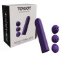 Vibratore bullet in silicone ricaricabile 3 pz impermeabile stimolatore clitoride vibratore da viaggio
