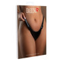 Perizoma intimo sexy nero lingerie wetlook donna