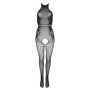 Tutina in pizzo nero con cavallo aperto bodystocking intimo erotico per lei