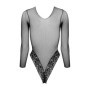 Body in pizzo nero con scollatura a v intimo sexy per lei