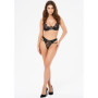 Intimo donna set 2 pz reggisseno con ferretto regolabile e tanga completo sexy donna