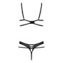 Intimo donna set 2 pz reggisseno con ferretto regolabile e tanga completo sexy donna
