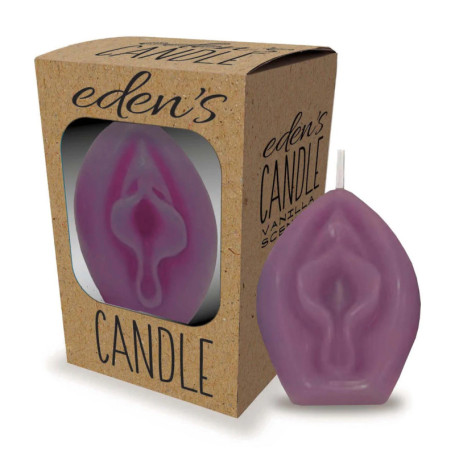 Candela divertente a forma di vagina Vaniglia Eden's Candle