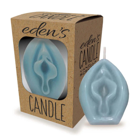Candela profumata gusto vaniglia sensuale Eden's Candle a forma di vagina realistica