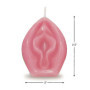 Candela erotica a forma di vagina finta profumo intenso di vaniglia Eden's Candle