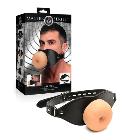 Morso masturbatore ano realistico morbido penetrabile con cinghia regolabile accessorio fetish