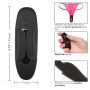 Stimolatore vibrante vaginale nero ricaricabile vibratore in silicone per slip